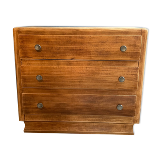 Commode en bois brut