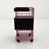 Office furniture on wheels with metal drawers, 1980s