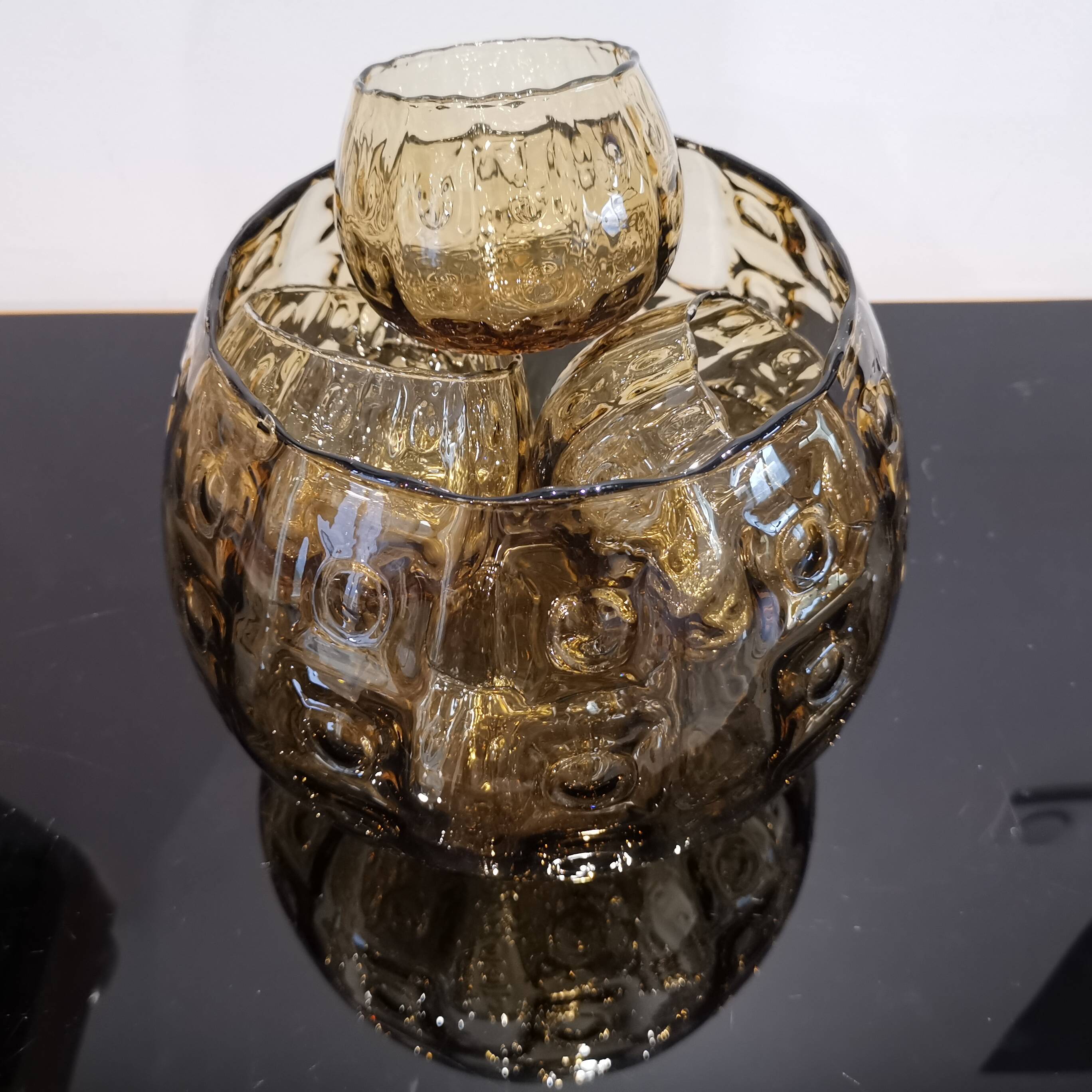 Sangria service 7 pieces 70s Murano style