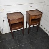 Pair of solid oak bedside tables