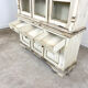 Vintage brocant White painted Kitchen display cabinet
