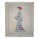 Colorful Art Deco fashion stencil