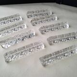 Set of 9 Hungarian crystal knife holders