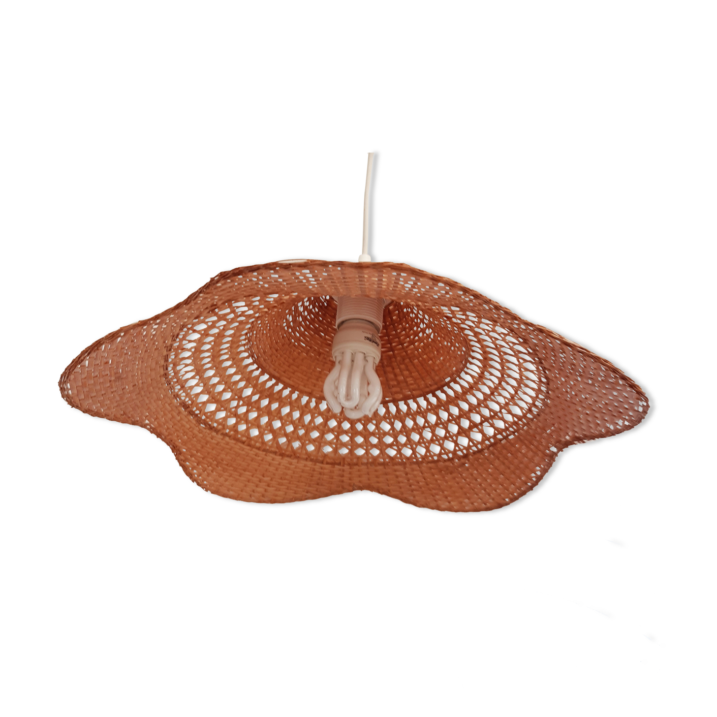 Vintage rattan chandelier