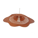 Lustre en rotin vintage