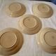 Lot 5 assiettes a dessert anciennes barbotine st clement decor peaches