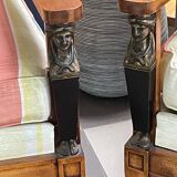 Empire sofa and 2 armchairs, return from Egypt