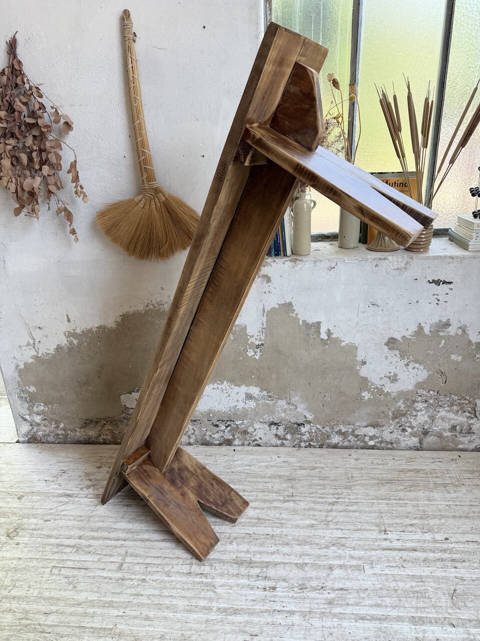 Paire de bancs de ferme en chêne