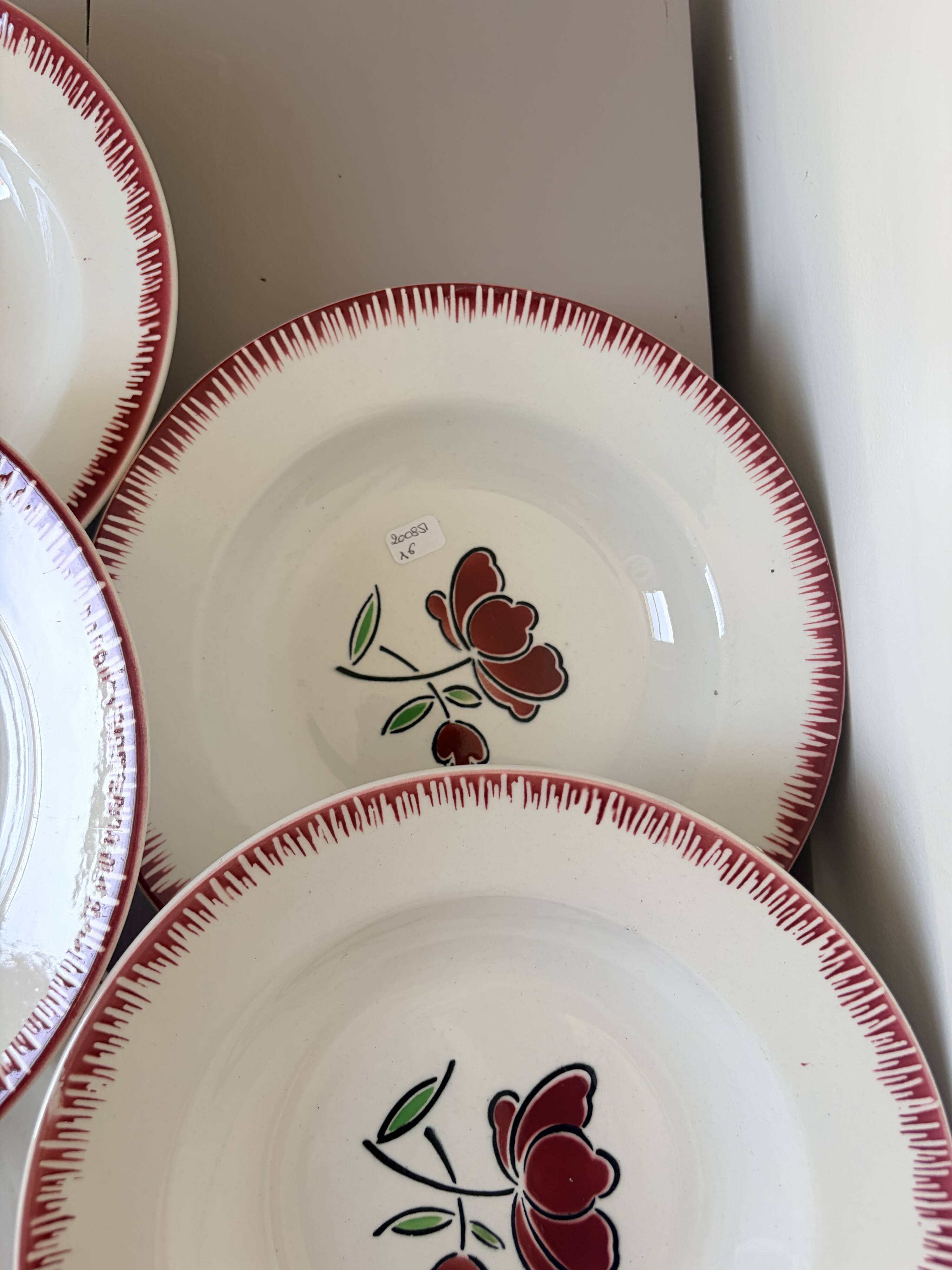6 deep plates Badonviller 200851