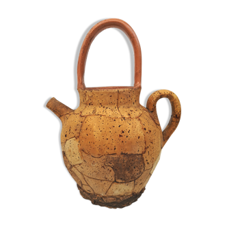 Gargoulette, terracotta jug and cork