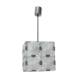 Glass Cube Pendant from Kamenický Šenov, 1970s