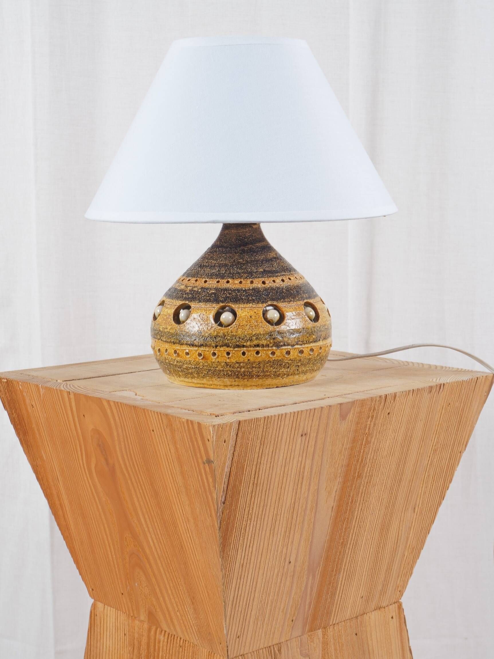Georges PELLETIER - Vintage ceramic lamp, circa 1960