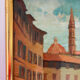 View of Florence, oil on canvas signed Desmet