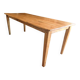 Table de ferme 200 x 80 chêne clair