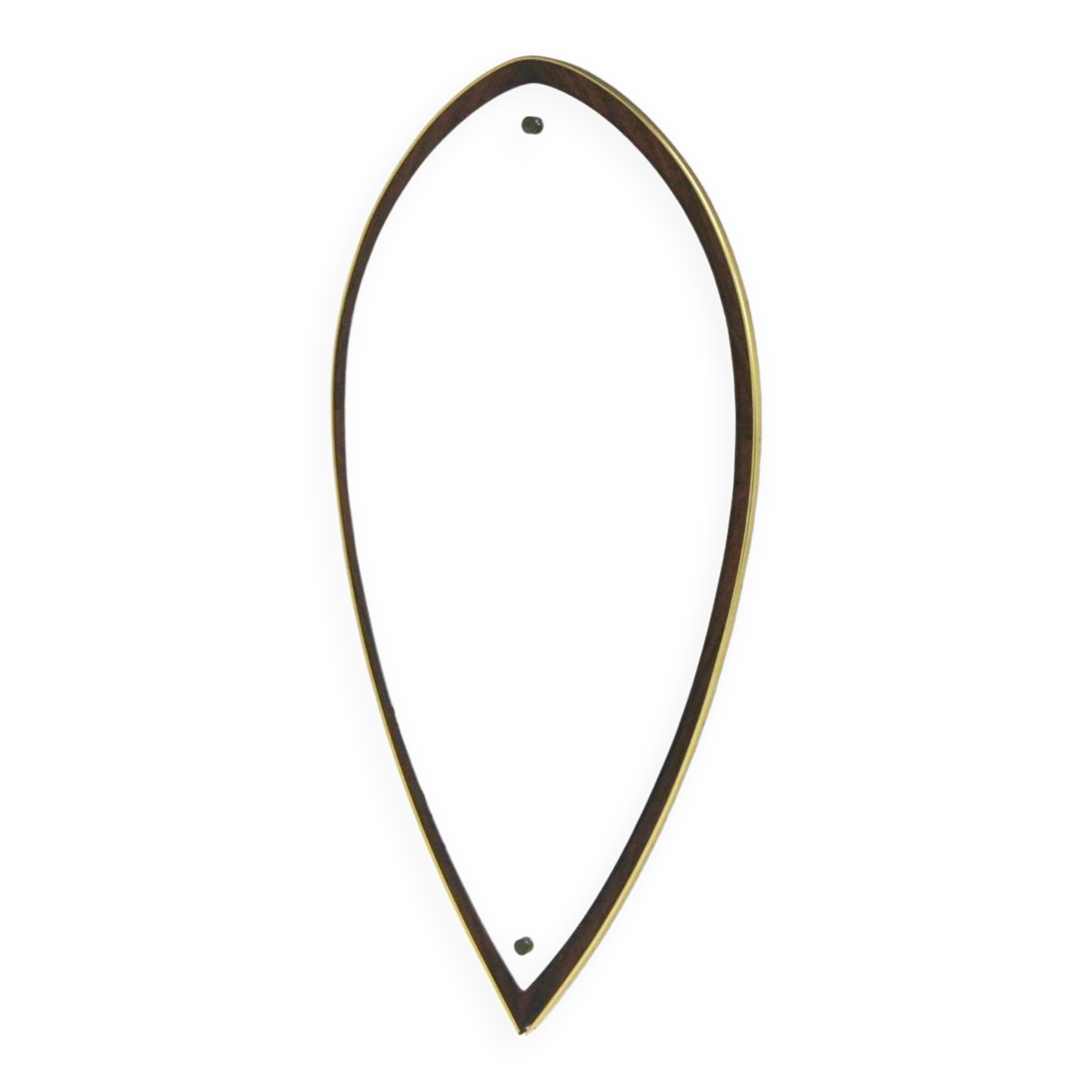 Scandinavian rosewood mirror, 84x42cm, Sweden, 1950