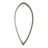 Scandinavian rosewood mirror, 84x42cm, Sweden, 1950
