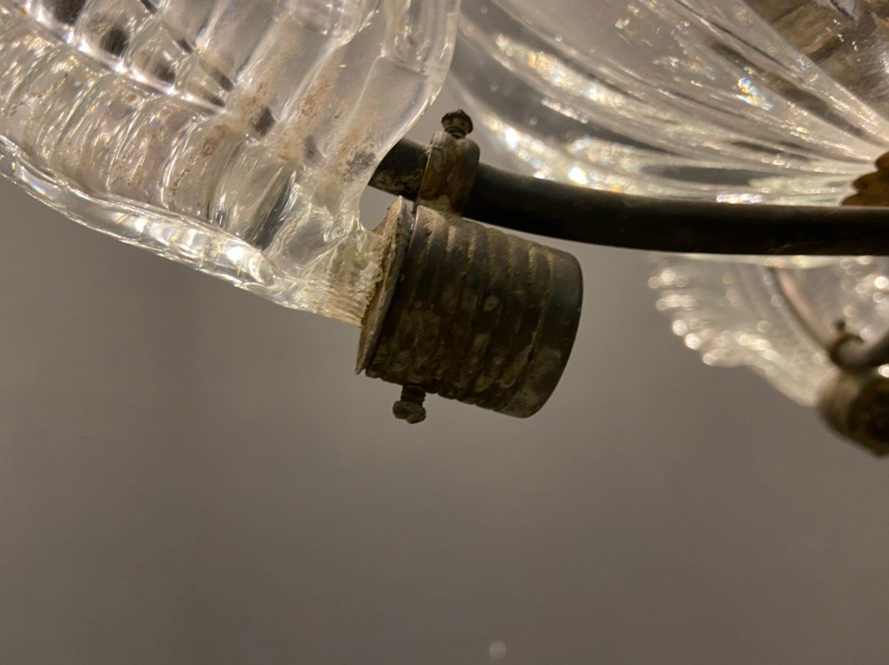 Italian Murano Glass Pendant Lamp by Ercole Barovier, 1940s