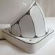Wall lamp GHG Gesch glass globe and ceramic art deco style