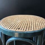 Curved wooden bar stool