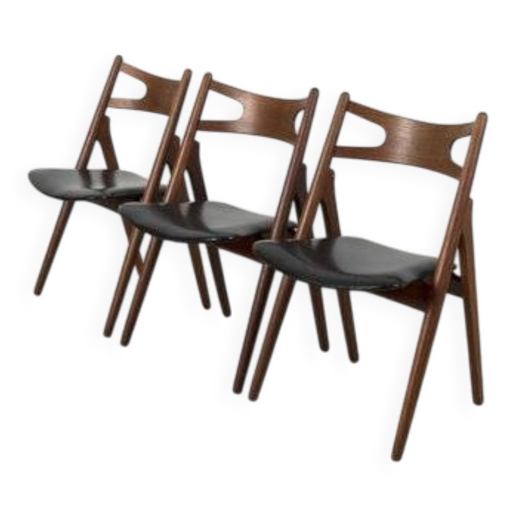 CH29P Sawbuck Dining Room Chairs, Set of 3