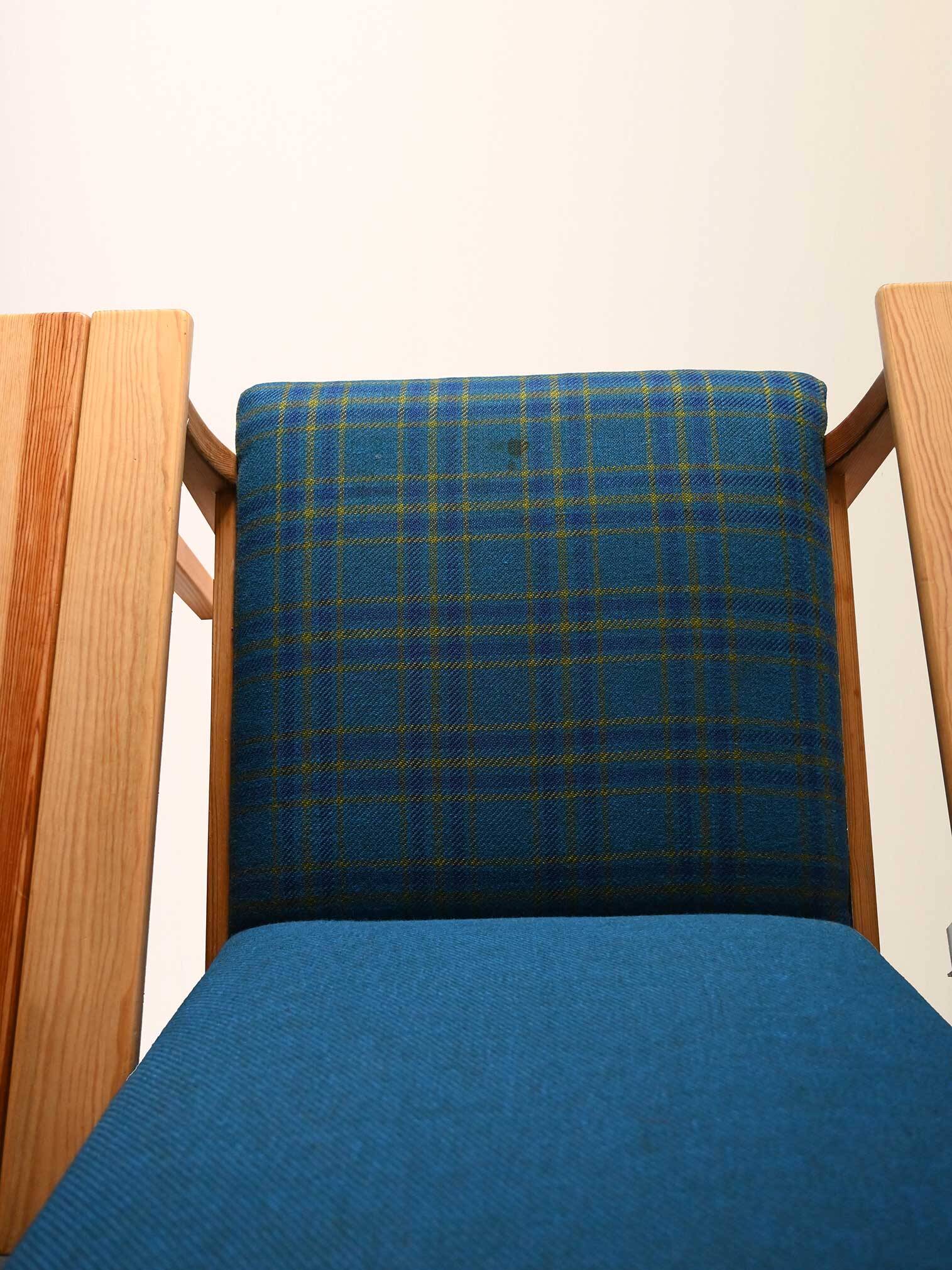 Pair of vintage Bruksbo armchairs, Norway