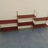 Vintage metal string shelves