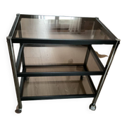 Smoked glass table from the 70s