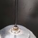 2 suspensions boules opalines
