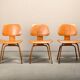 Charles and Ray Eames Early DCW Ash Plywood Dining Chairs for Herman Miller