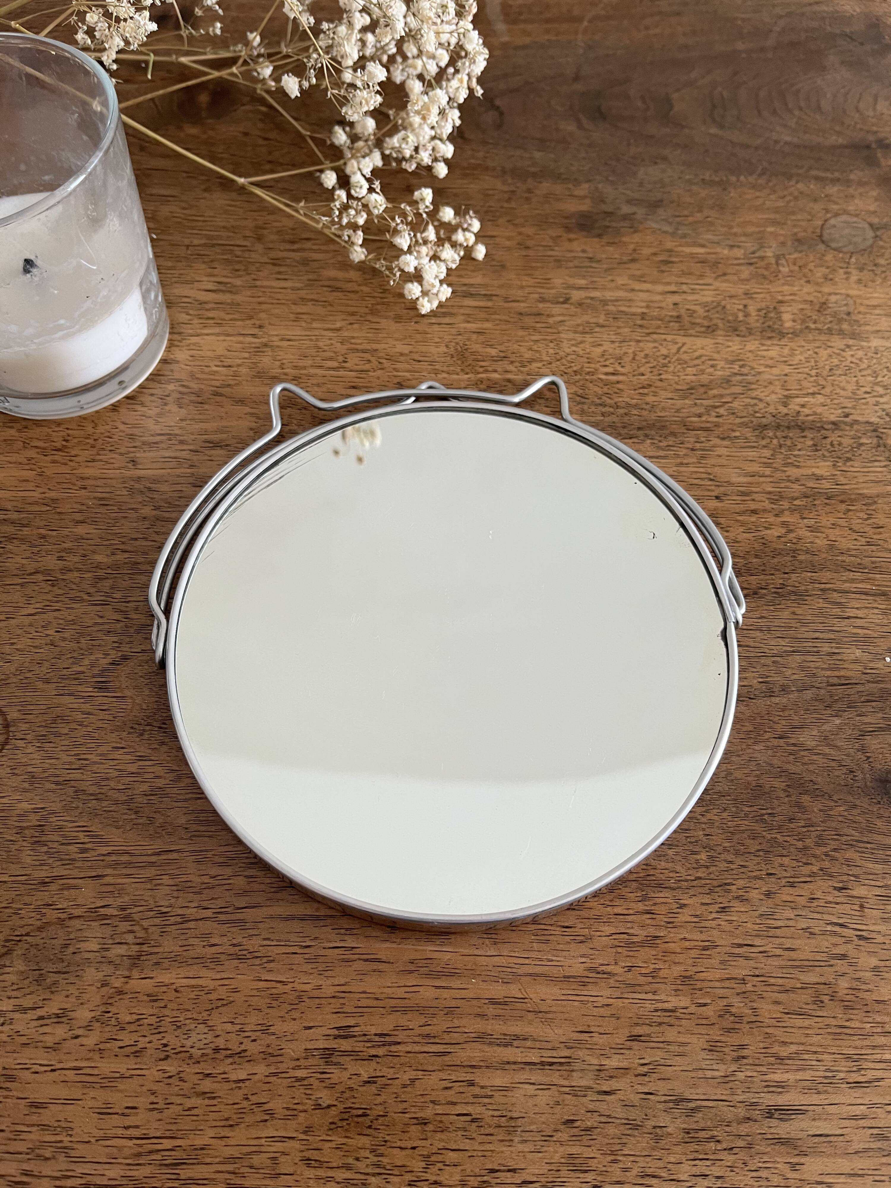 Round barber mirror 14.5 cm