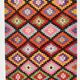 Geometric Multicolor Turkish Kilim Rug, 158x297Cm