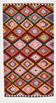 Geometric Multicolor Turkish Kilim Rug, 158x297Cm