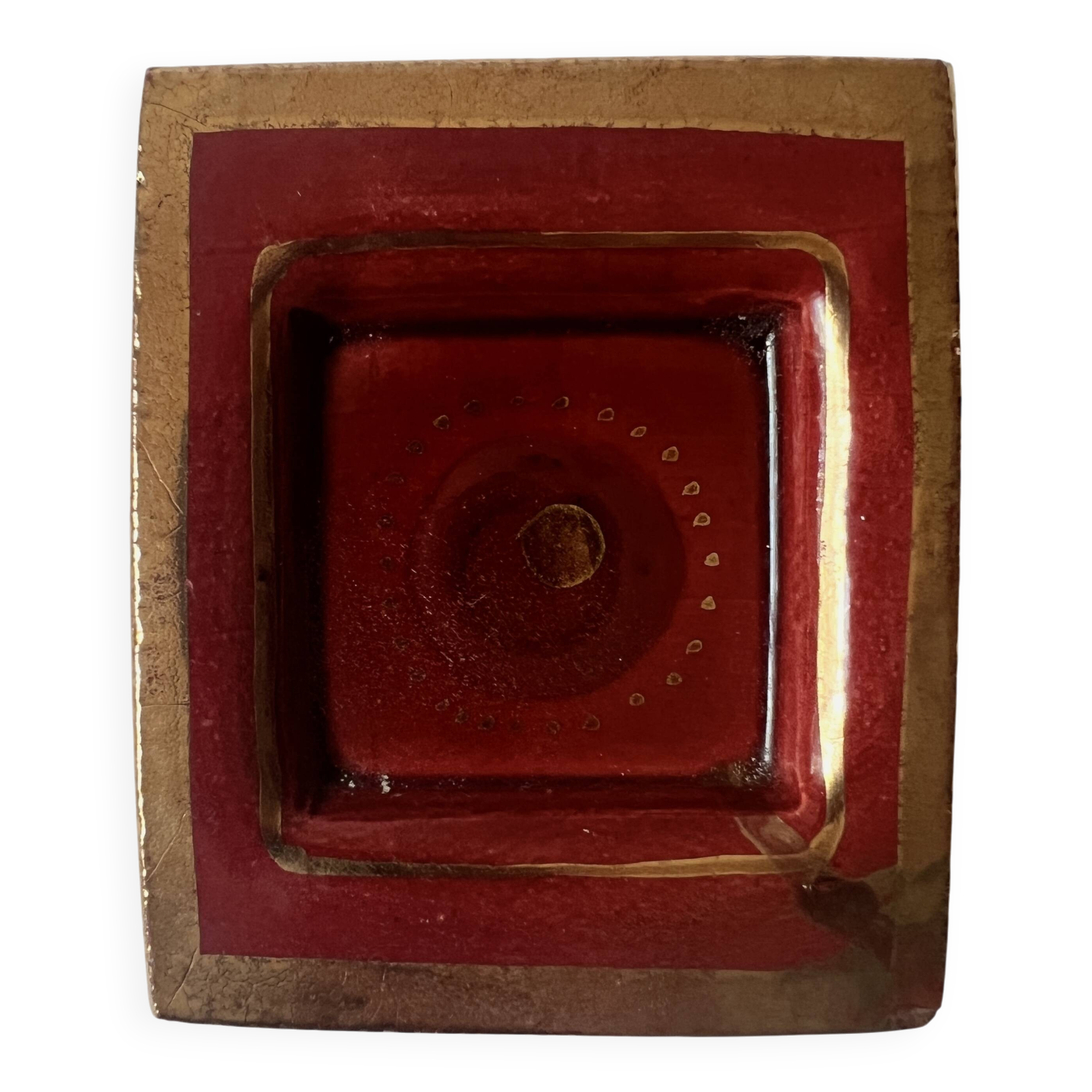 Enameled ceramic pocket emptier attributed to Georges Pelletier, France 1970