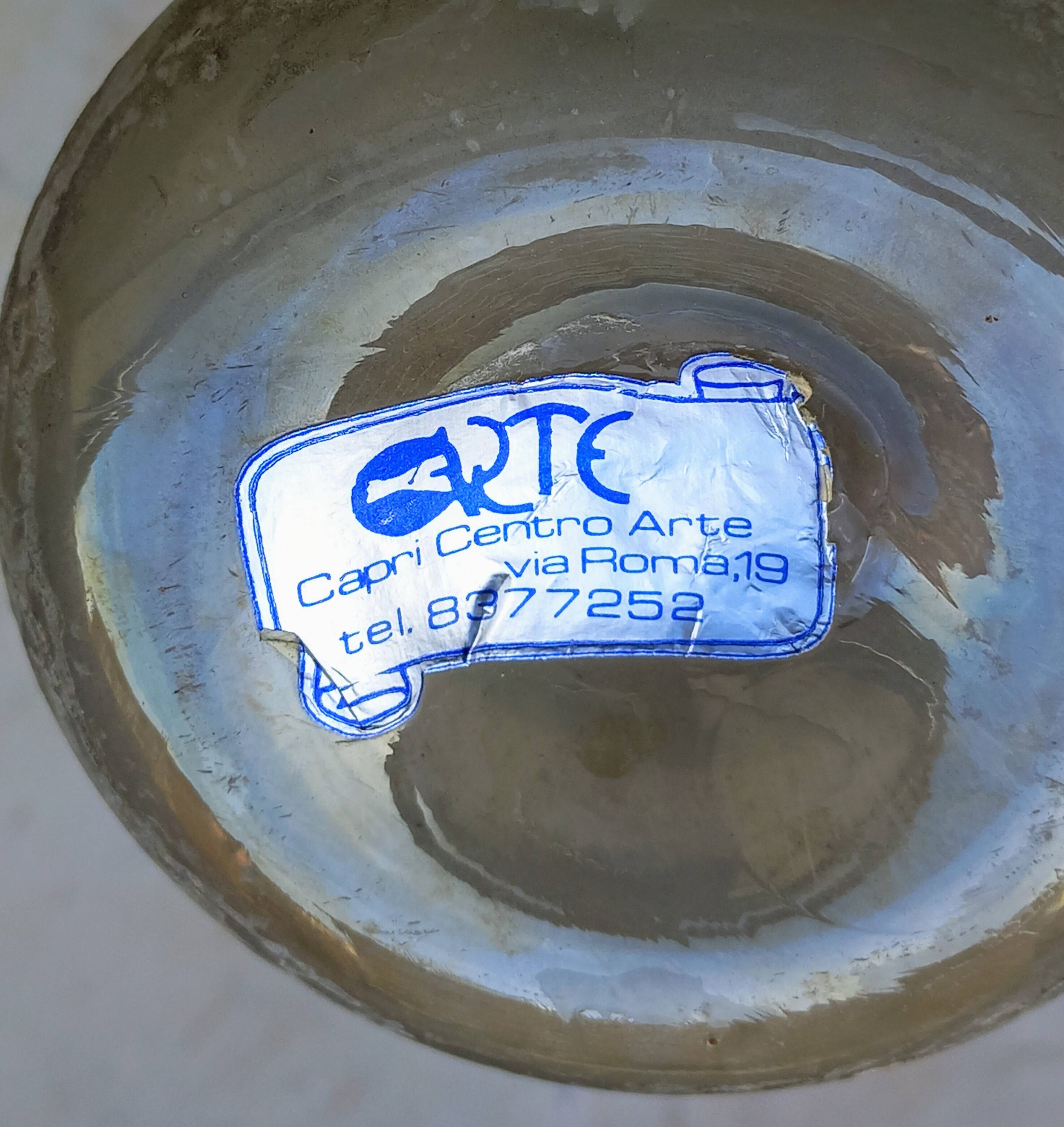 Scavo crystal italian vase