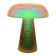 Mosaic yellow and green mushroom lamp – luminous effect