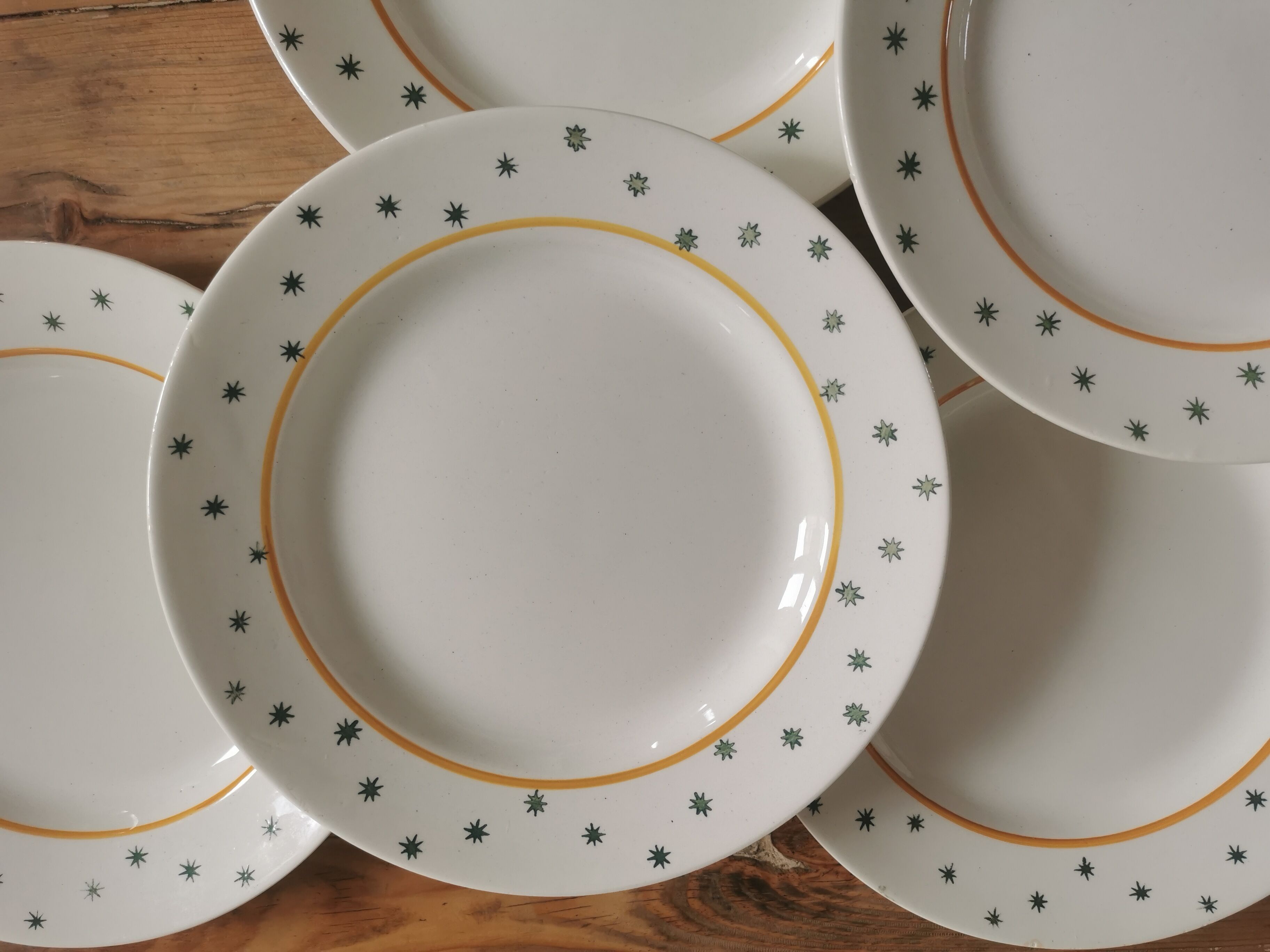 Set of 6 vintage plates, gien