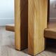 Table basse en orme, 1980