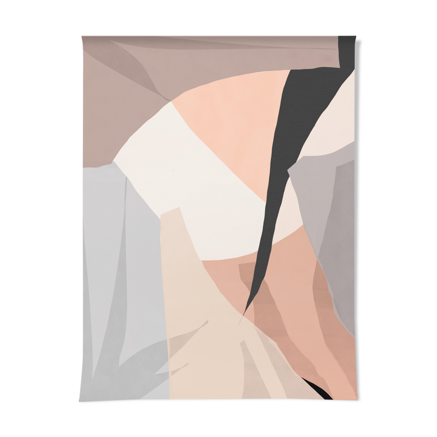 Feuilles impression abstraite