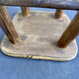 Chestnut and bamboo stool