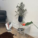 Table roulante design vintage en plexiglas – David Lange, Les Invisibles du