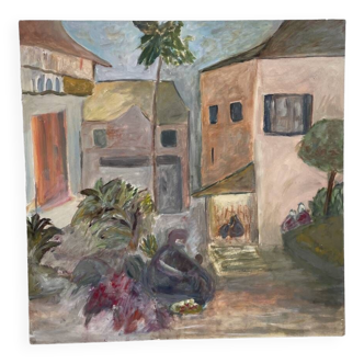 Oil on landscape panel