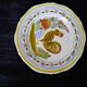 Old HB Quimper Plate Traditional Hand-Painted Rooster Decoration Earthenware 25cm