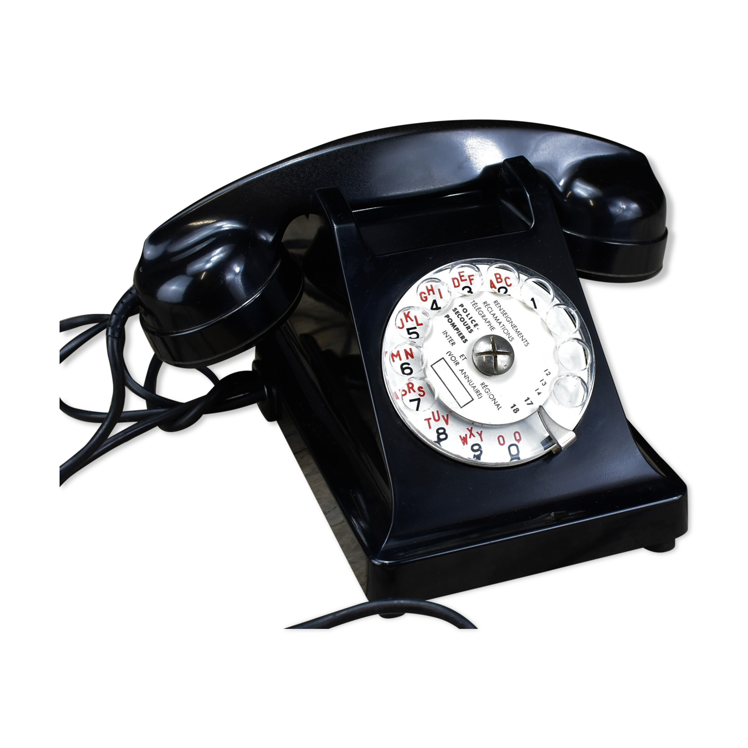 Bakelite phone black 60