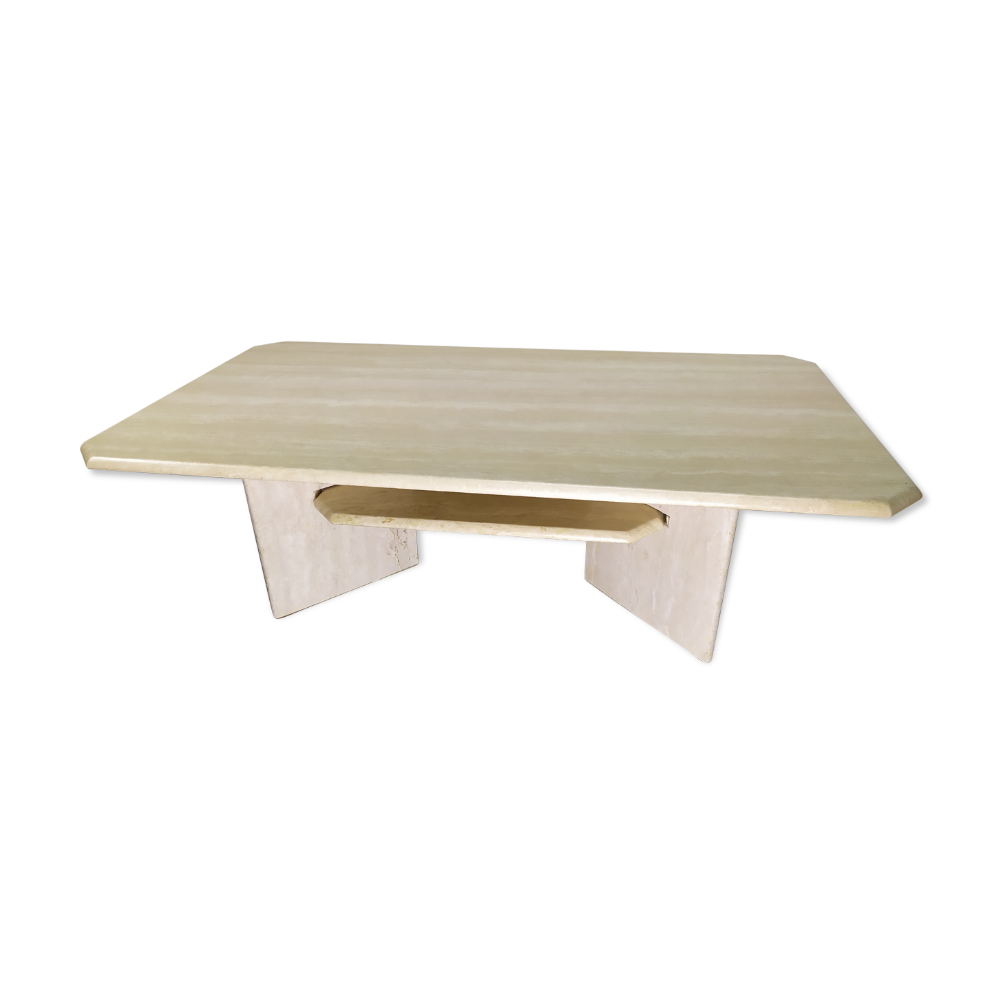 Coffee table marble travertine