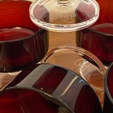 Set of 6 champagne glasses Sweden Ruby