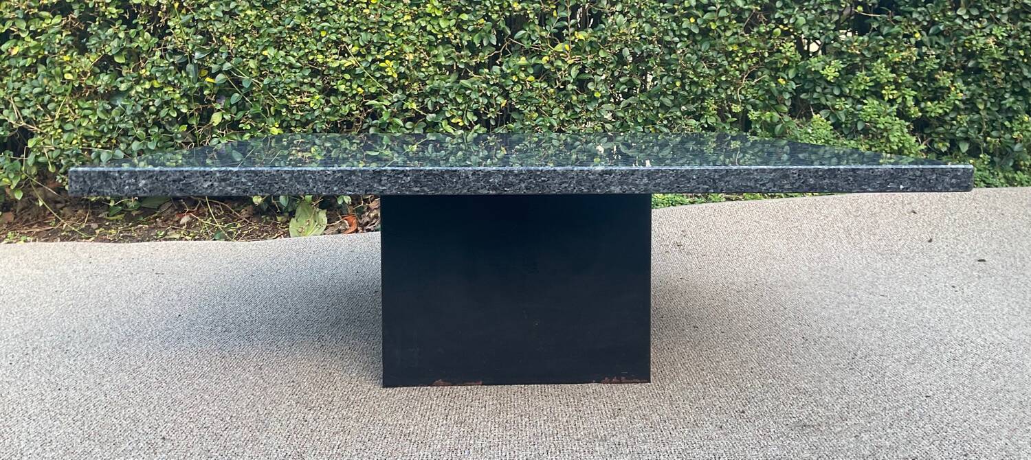Vintage granite coffee table