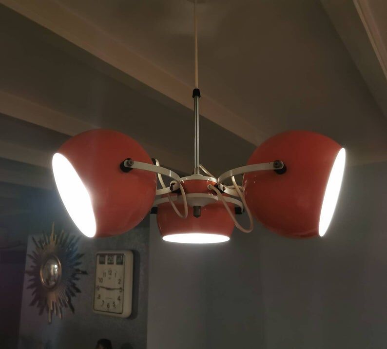 Vintage orange 70s suspension