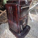 Godin enameled cast iron stove for coal and wood