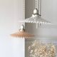 Suspension en opaline blanche