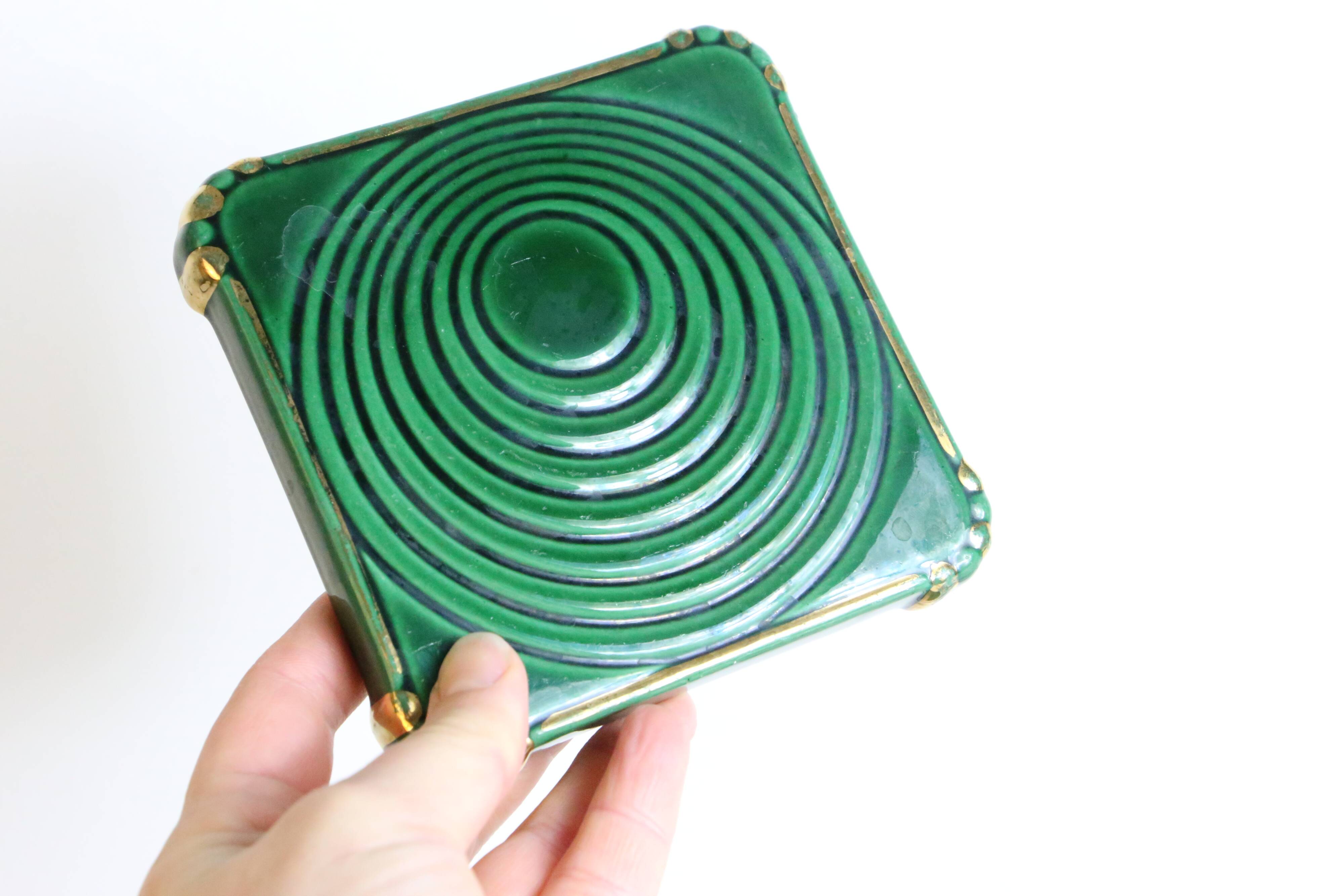 Underside and underside of bottles, art deco, vintage